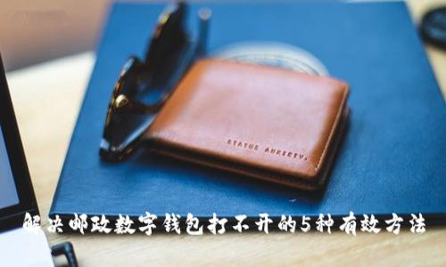 解决邮政数字钱包打不开的5种有效方法